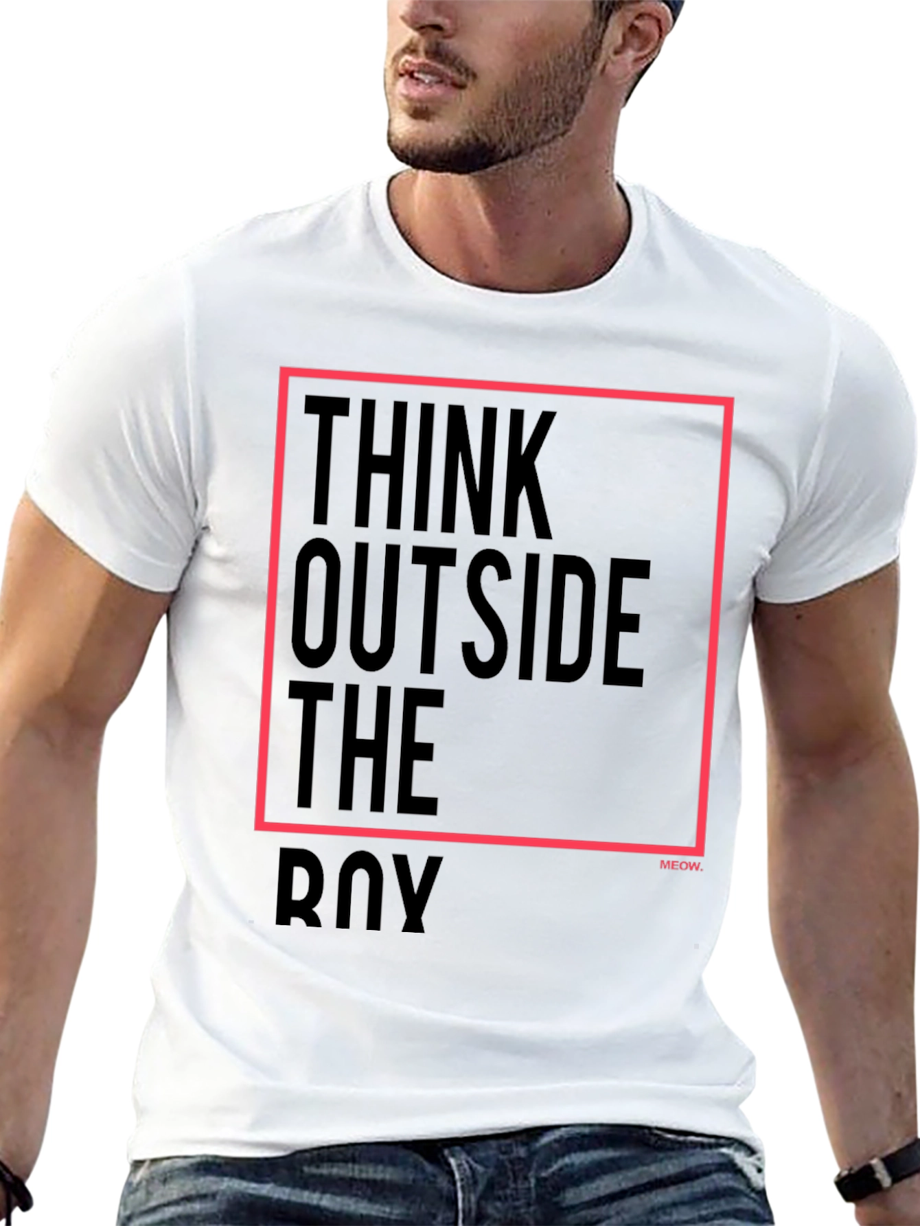 Think Outside the Box Black Graphic Tee