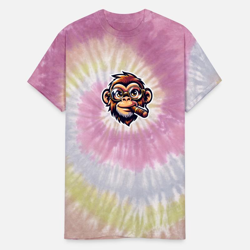 A cartoon style illustration of a monkey