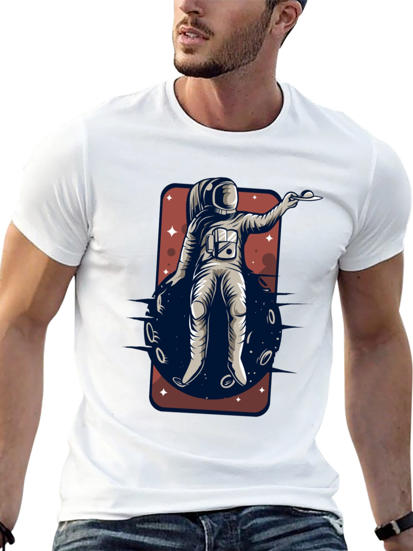 Astronaut Space Graphic T-Shirt