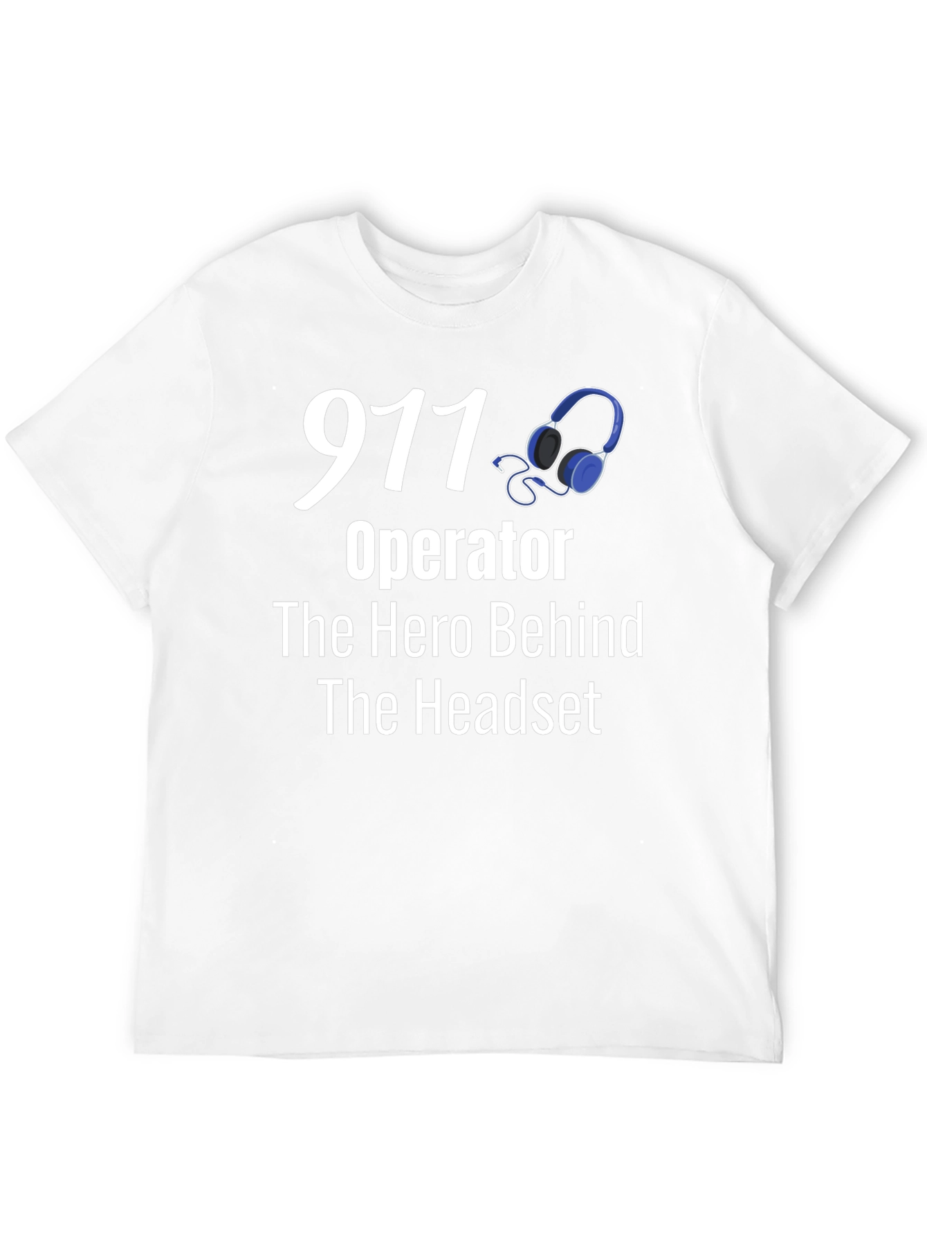 911 Operator Hero Headset T-Shirt