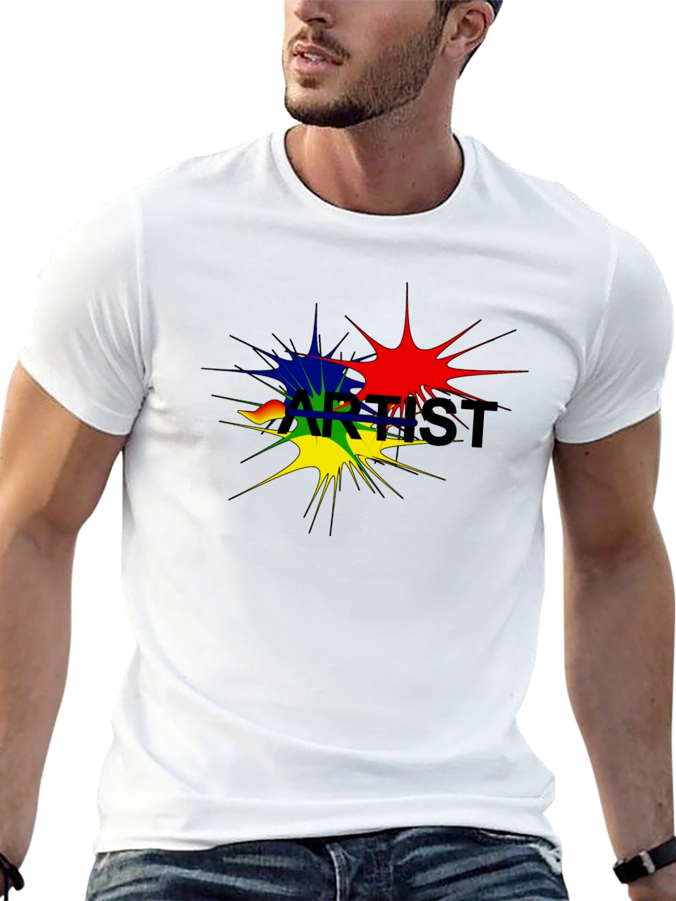 Artist Splatter Black T-Shirt