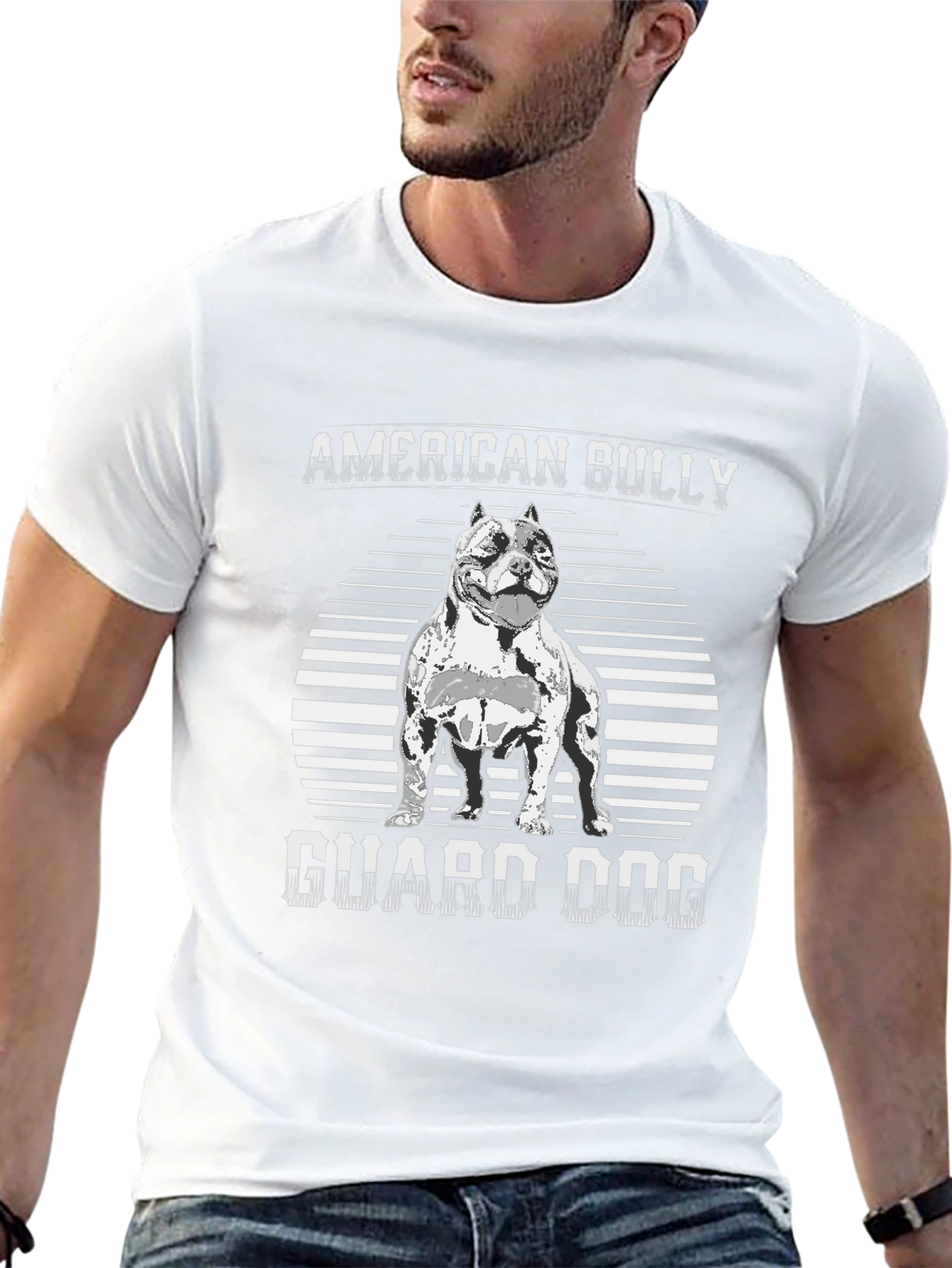 American Bully Guard Dog Graphic T-Shirt