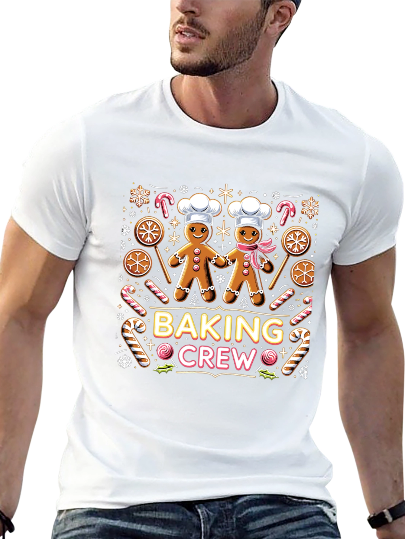 Baking Crew Gingerbread Holiday T-Shirt