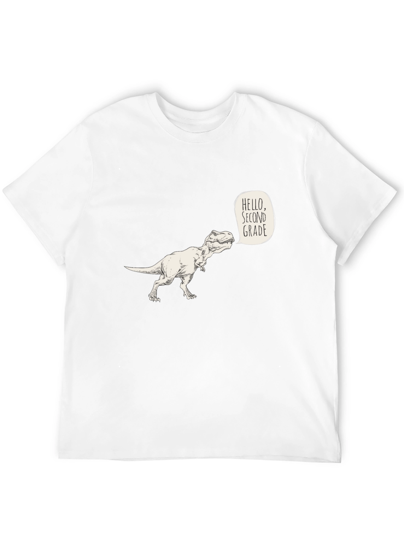 Dino Hello Second Grade T-Shirt