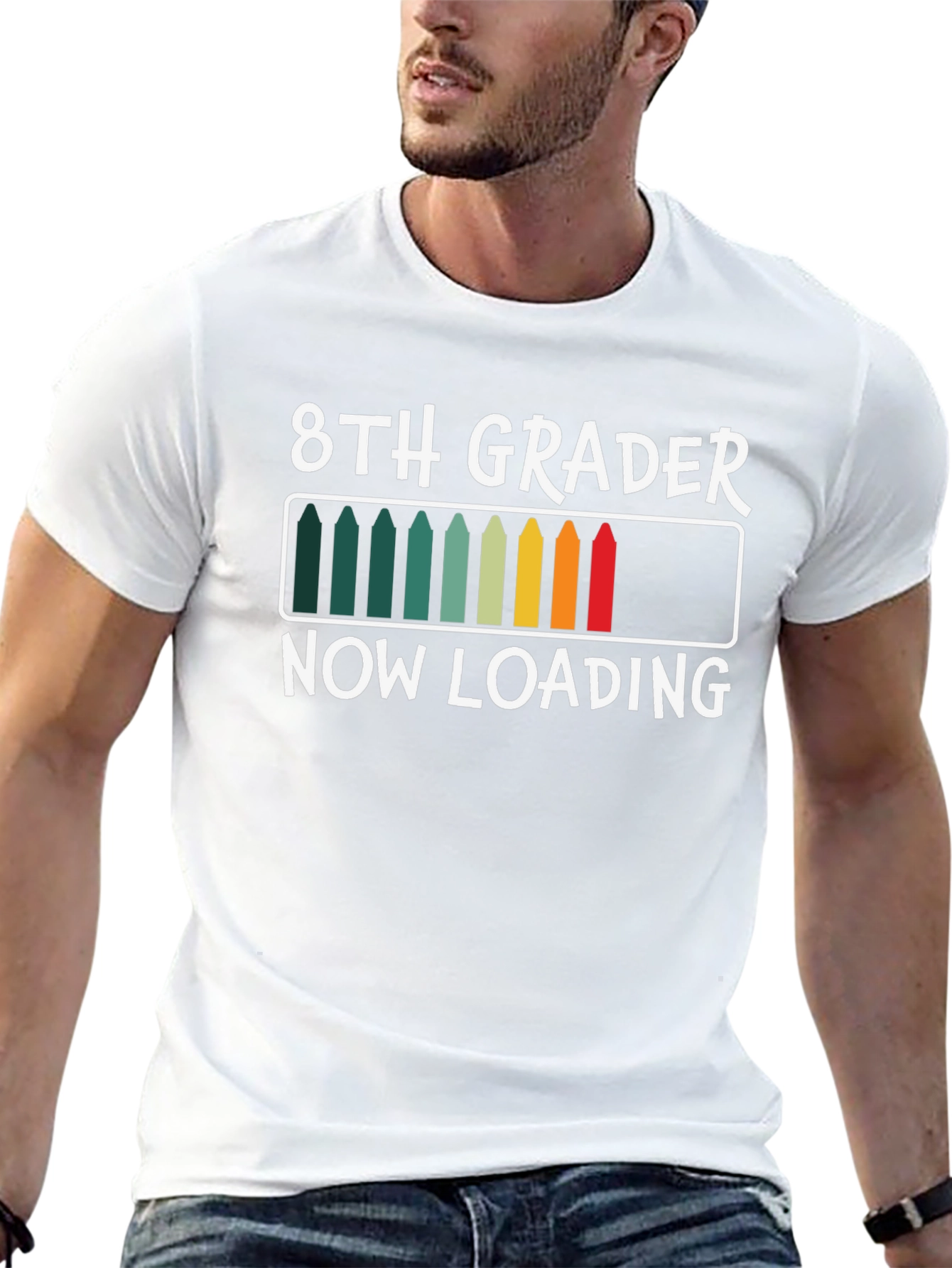 8th Grader Loading Black T-Shirt