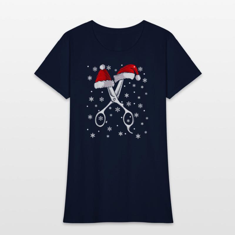 Barber Scissor Santa Hat Funny Christmas