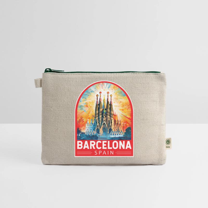 Barcelona Spain Travel Art Emblem