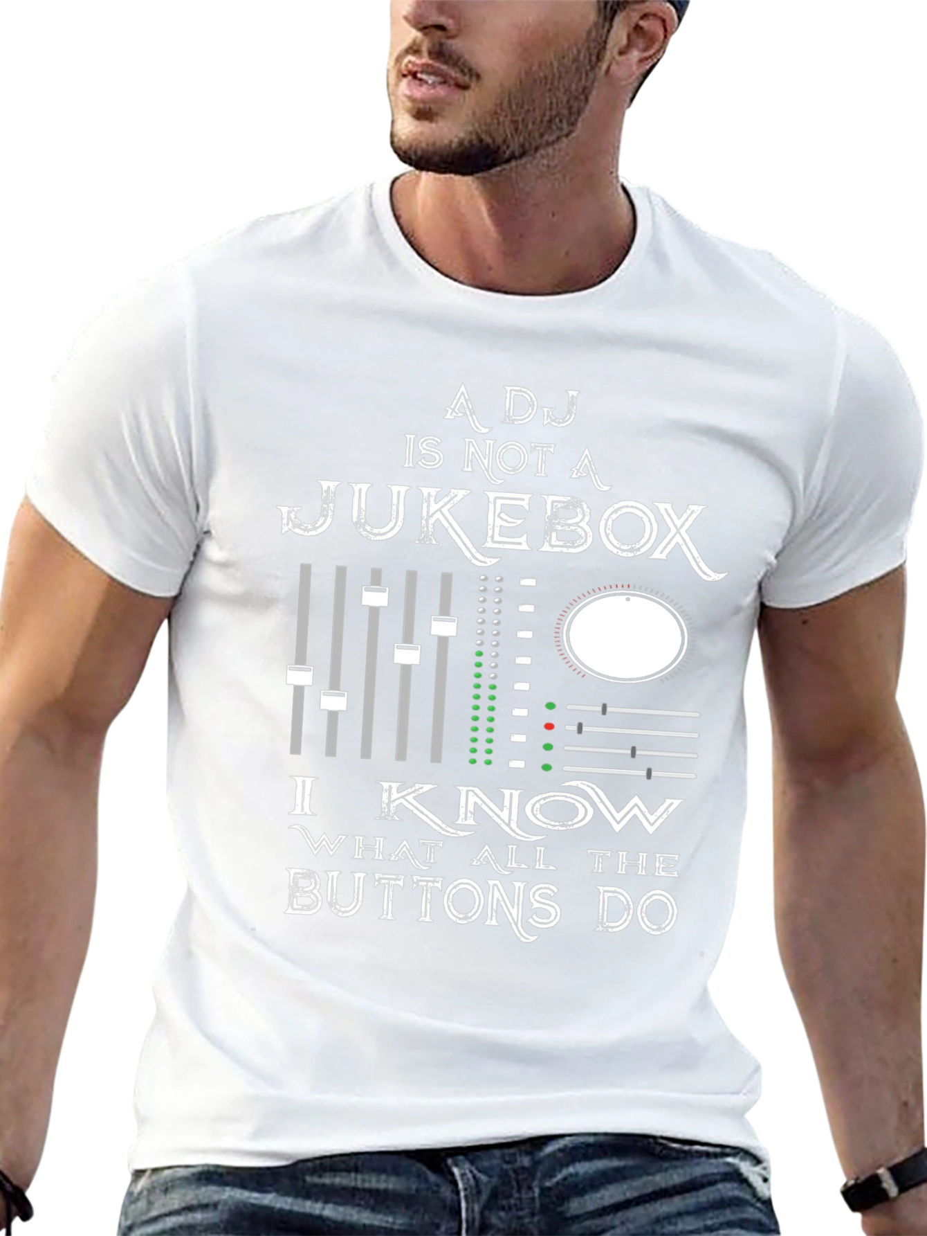 DJ Jukebox T-Shirt - Know Your Buttons!