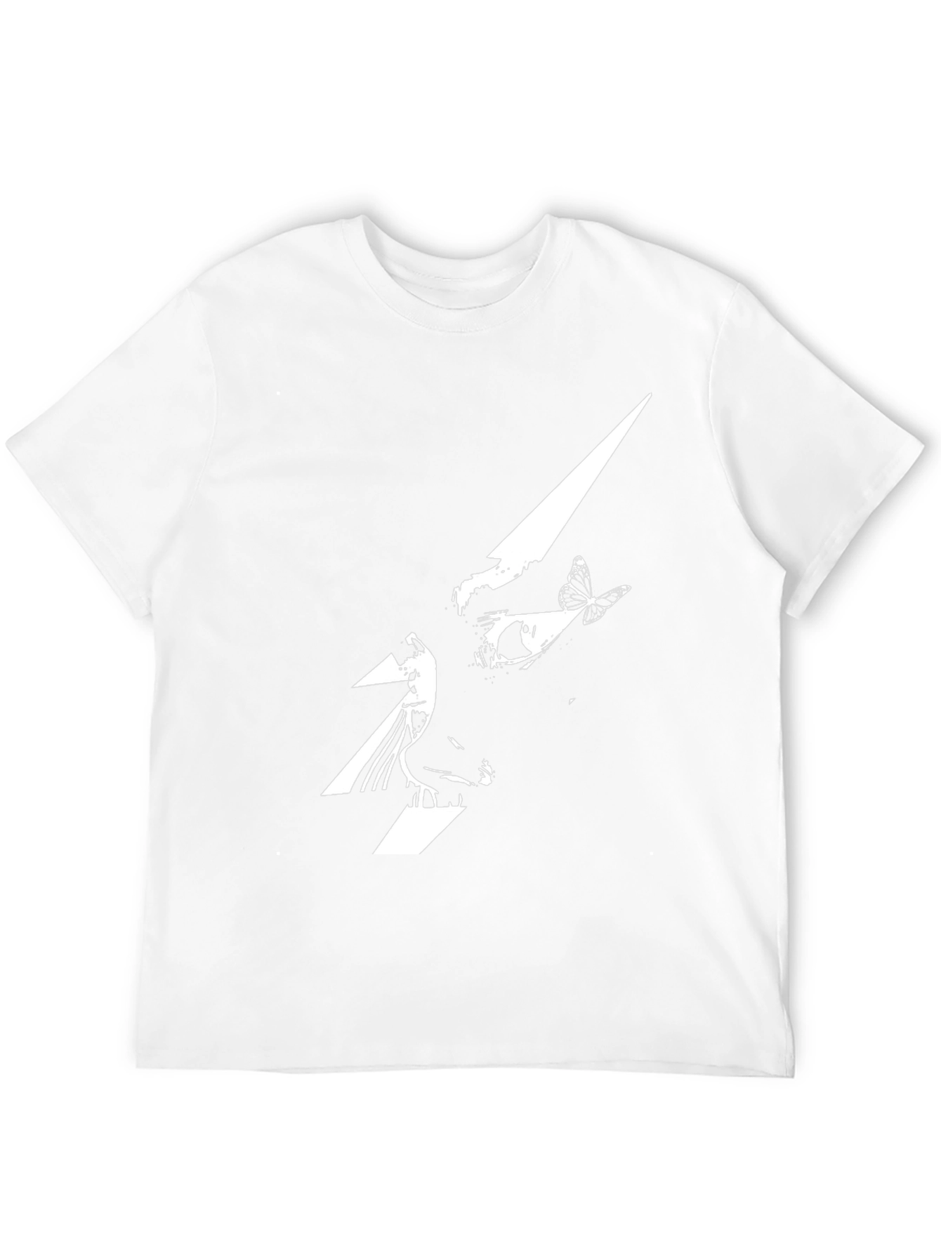 Abstract Butterfly Graphic Tee