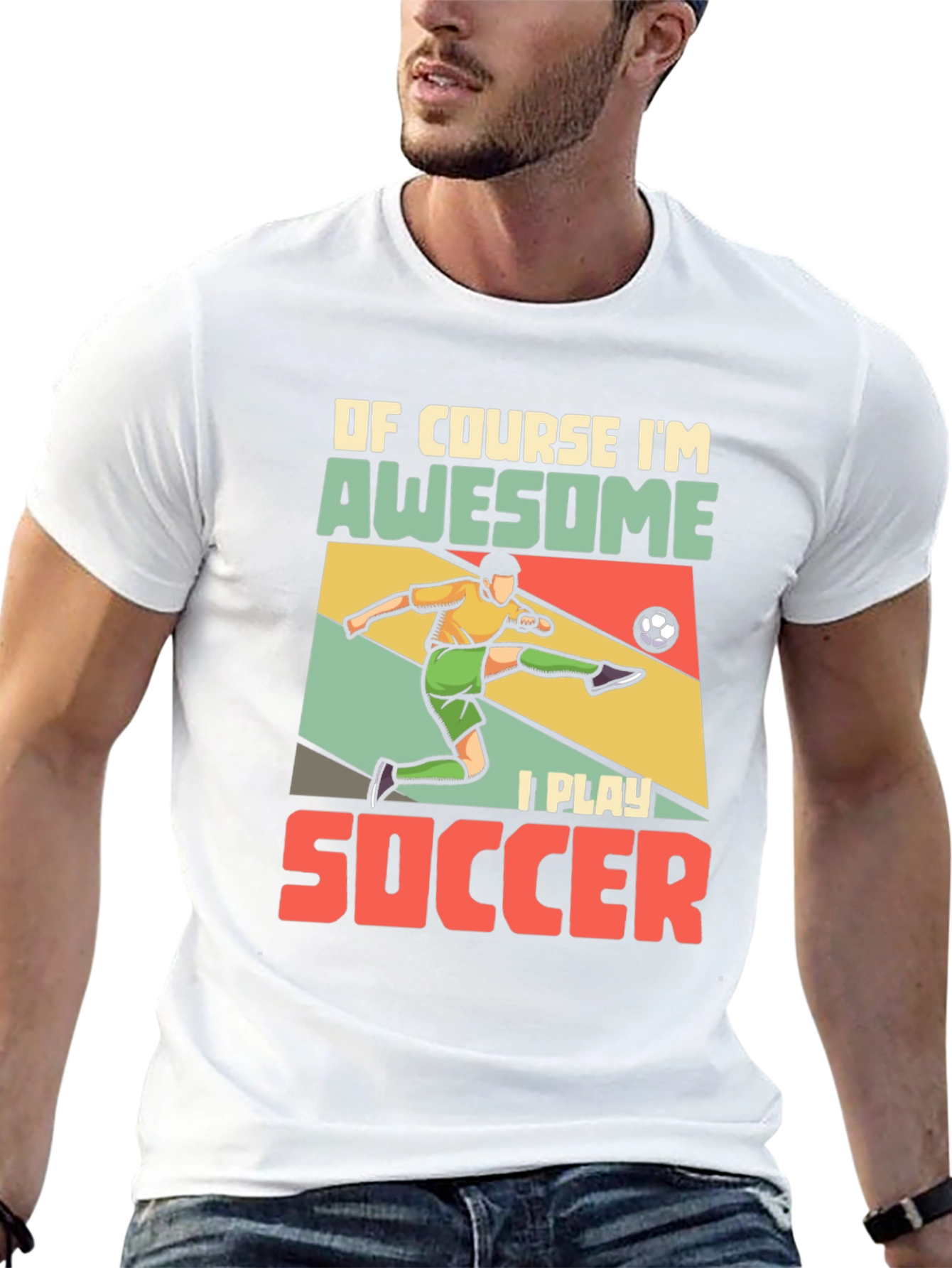 Awesome Soccer Player Graphic Tee