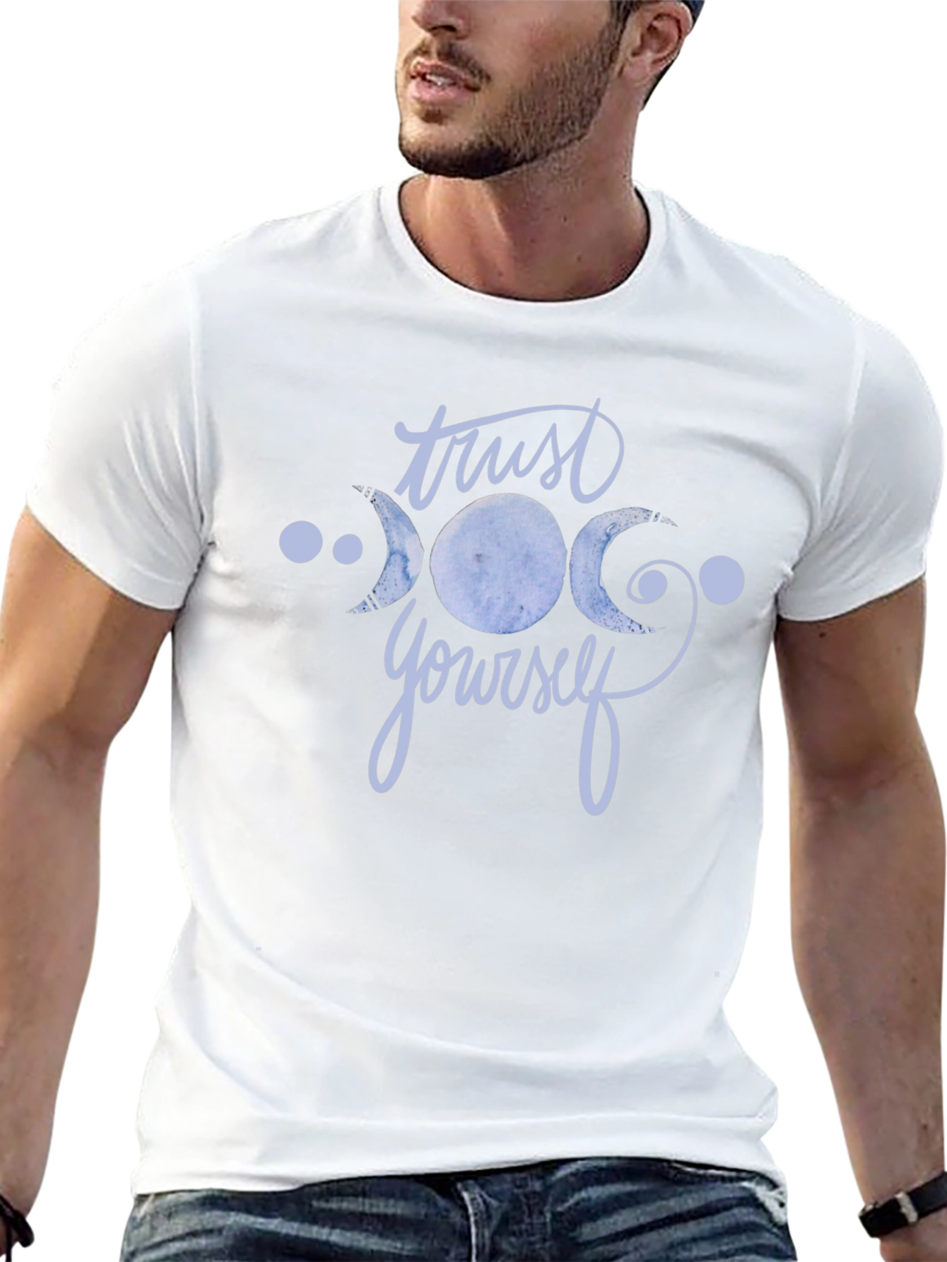 Trust Yourself Moon Phase Black T-Shirt