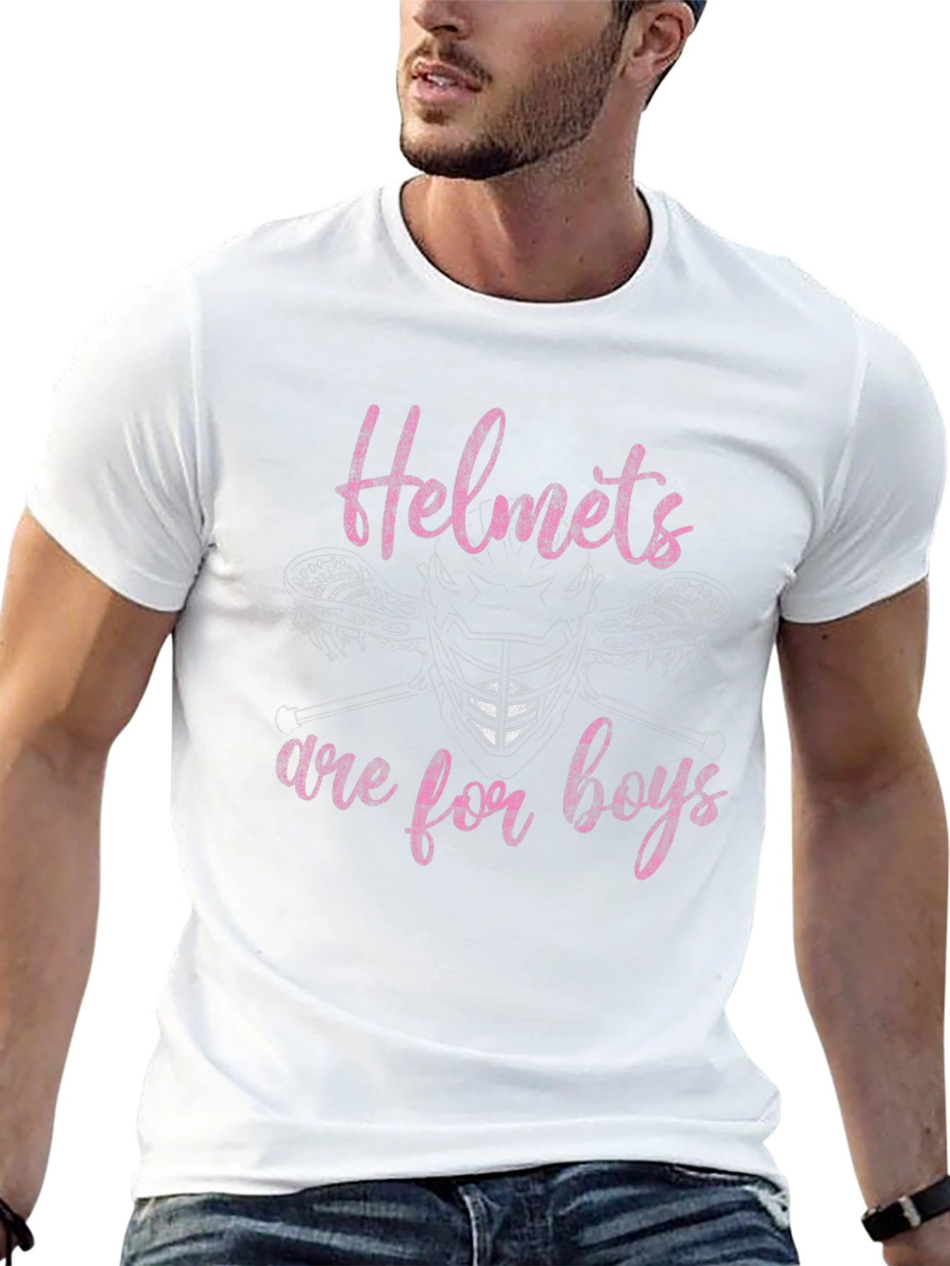 Helmets Are For Boys Lacrosse T-Shirt