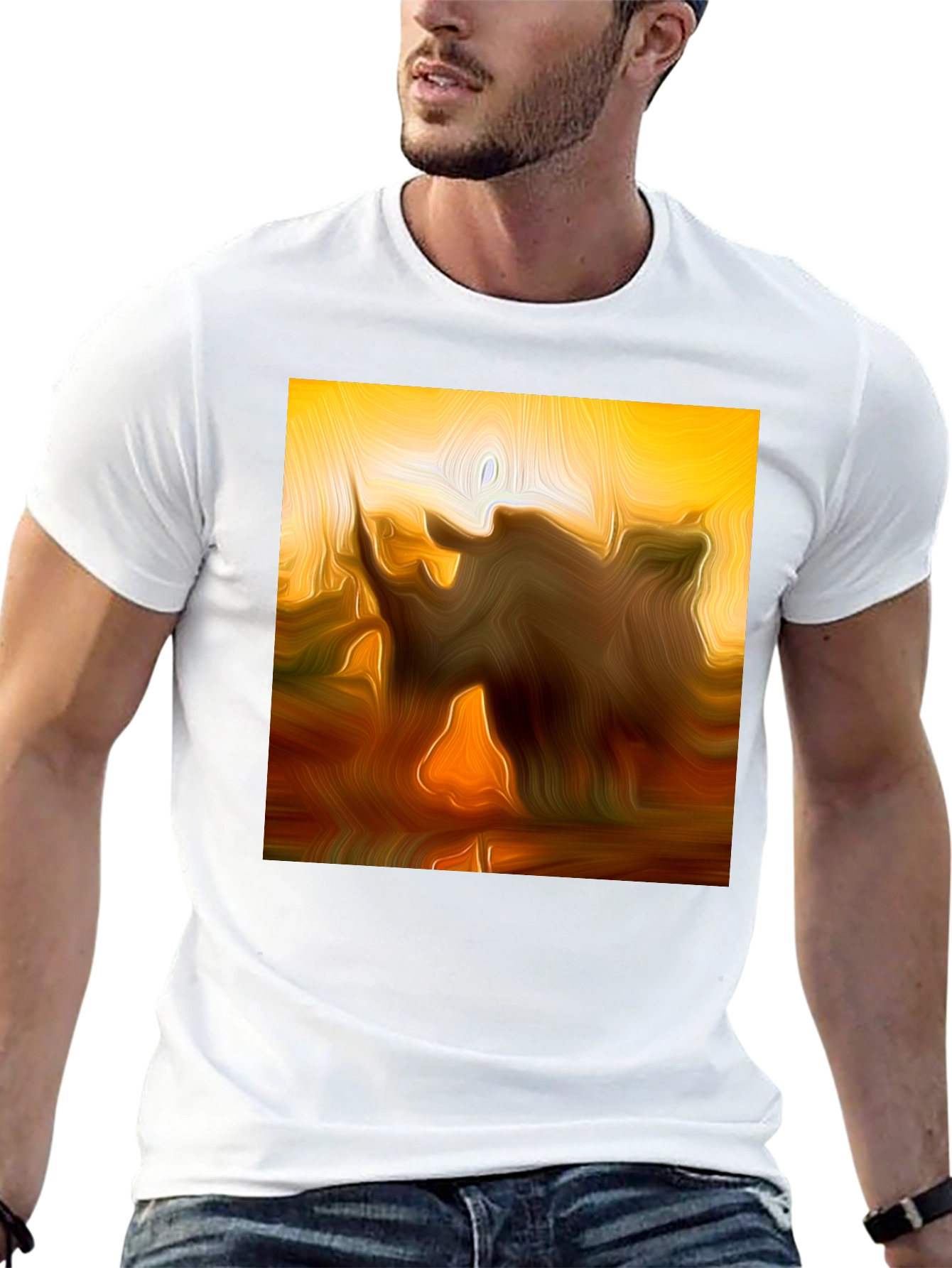 Abstract Art Graphic T-Shirt - Modern Style
