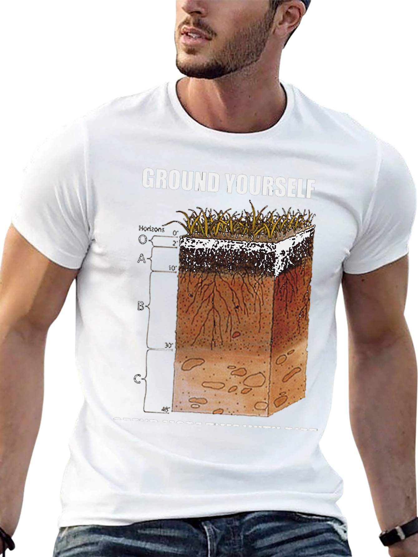 Ground Yourself Soil Layers Graphic T-Shirt