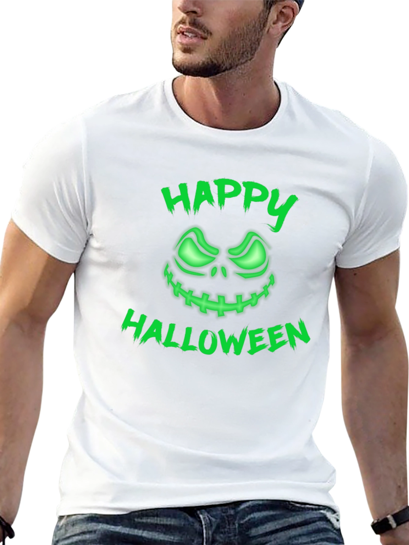 Happy Halloween Glowing Pumpkin T-Shirt