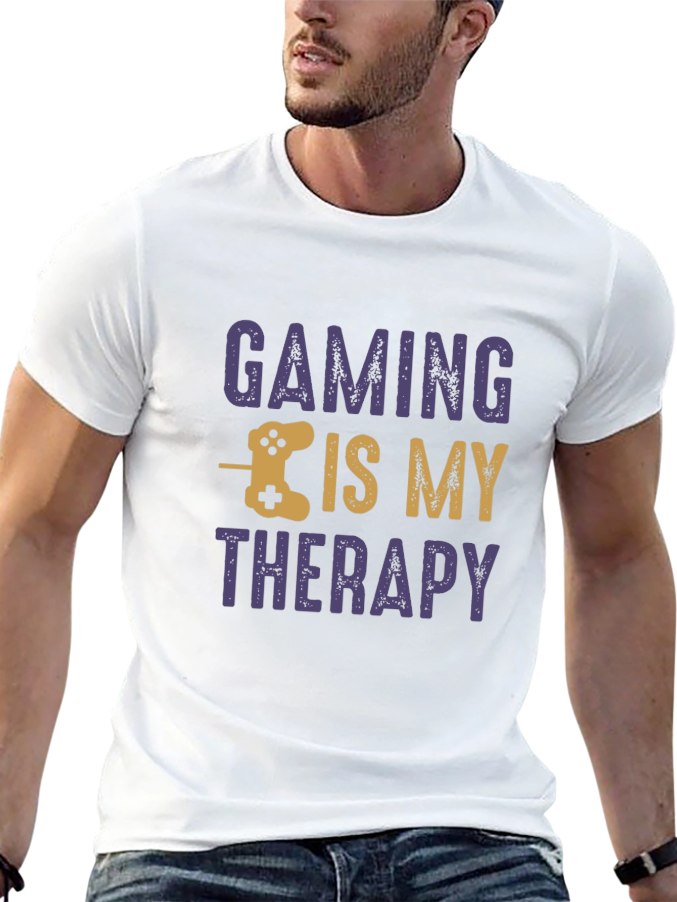 Gaming is My Therapy Mens T-Shirt