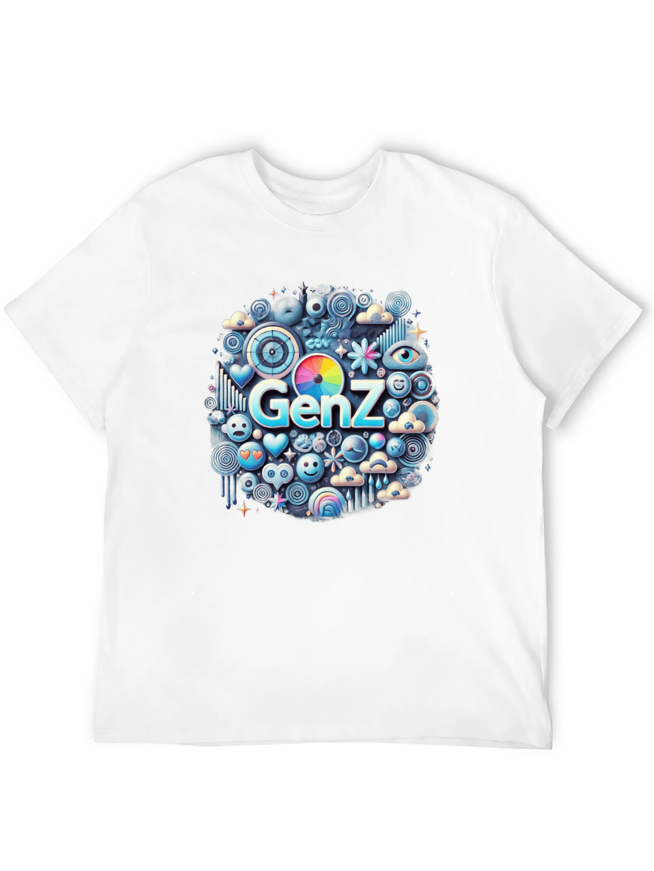 Gen Z Emoji T-Shirt - Trendy Graphic Tee