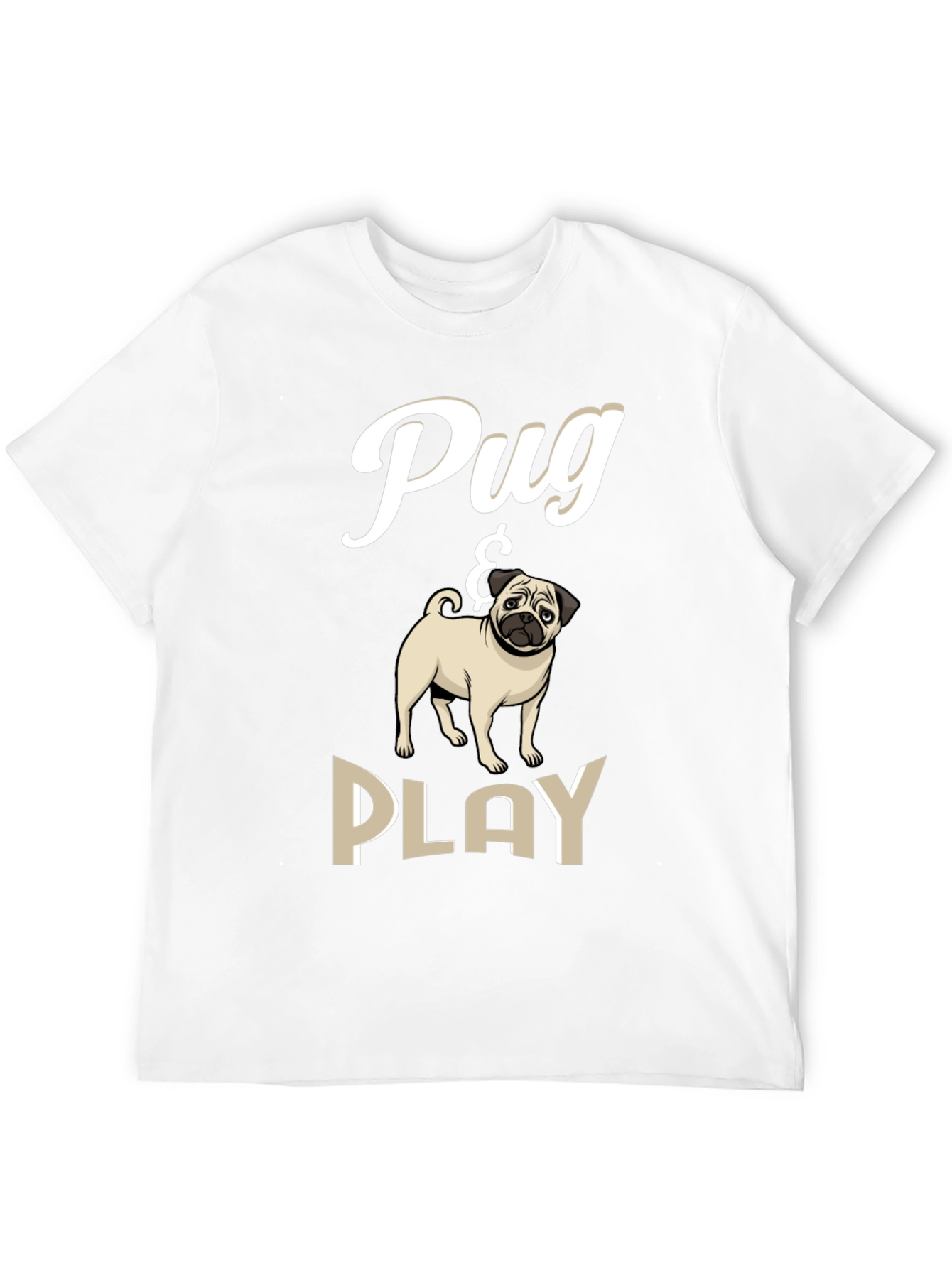 Pug & Play Black T-Shirt