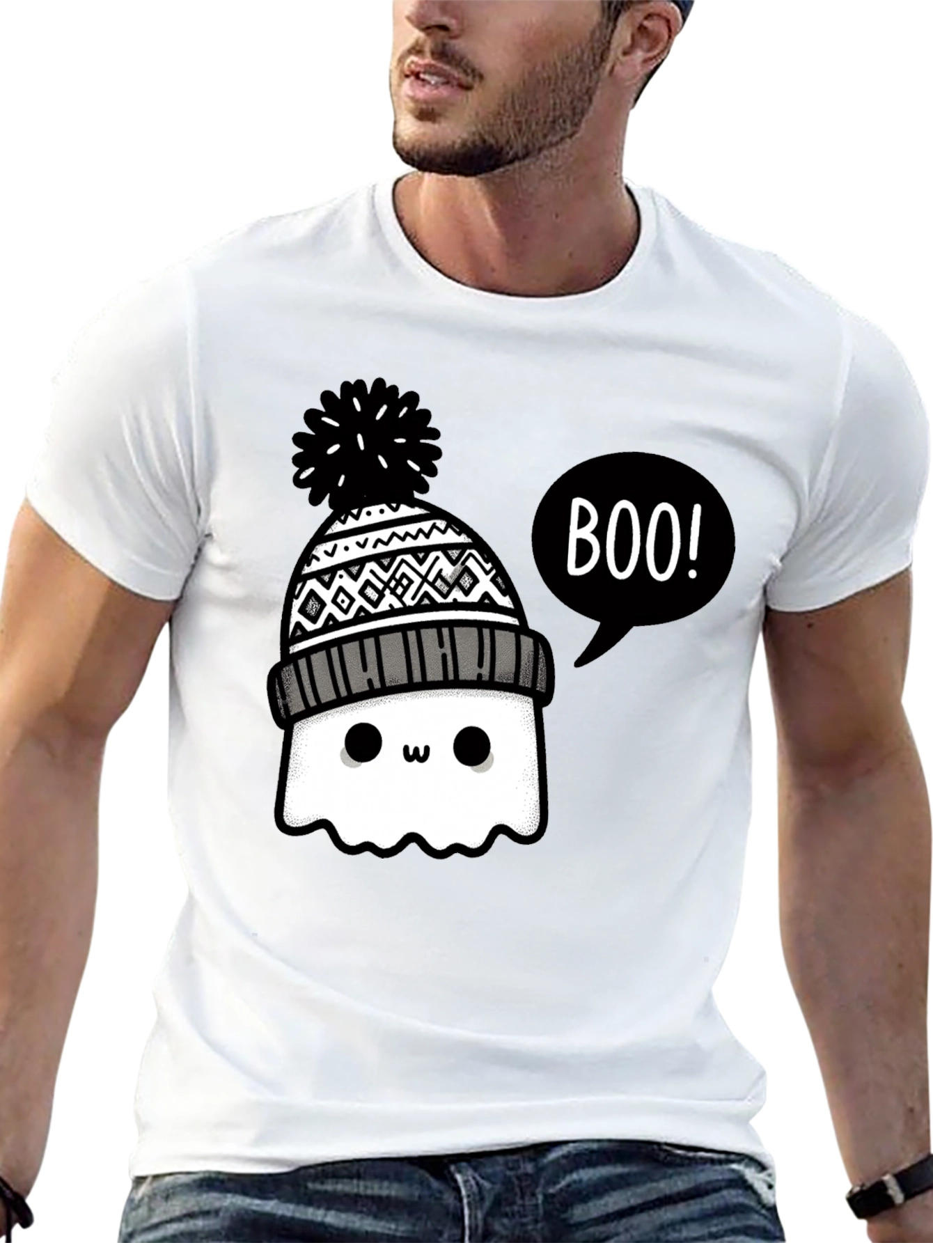 Cute Ghost Boo! Graphic Tee