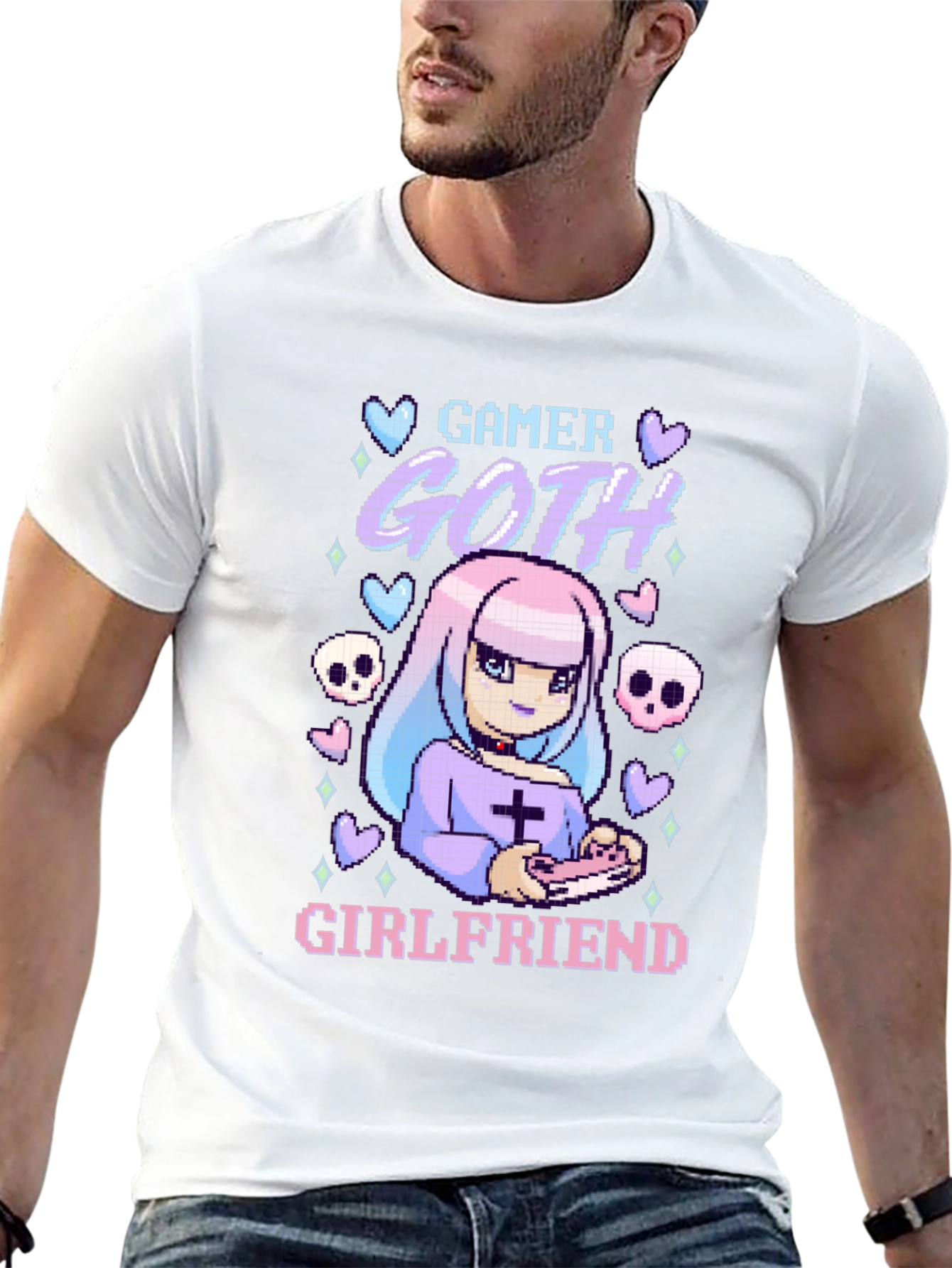 Gamer Goth Girlfriend Black T-Shirt