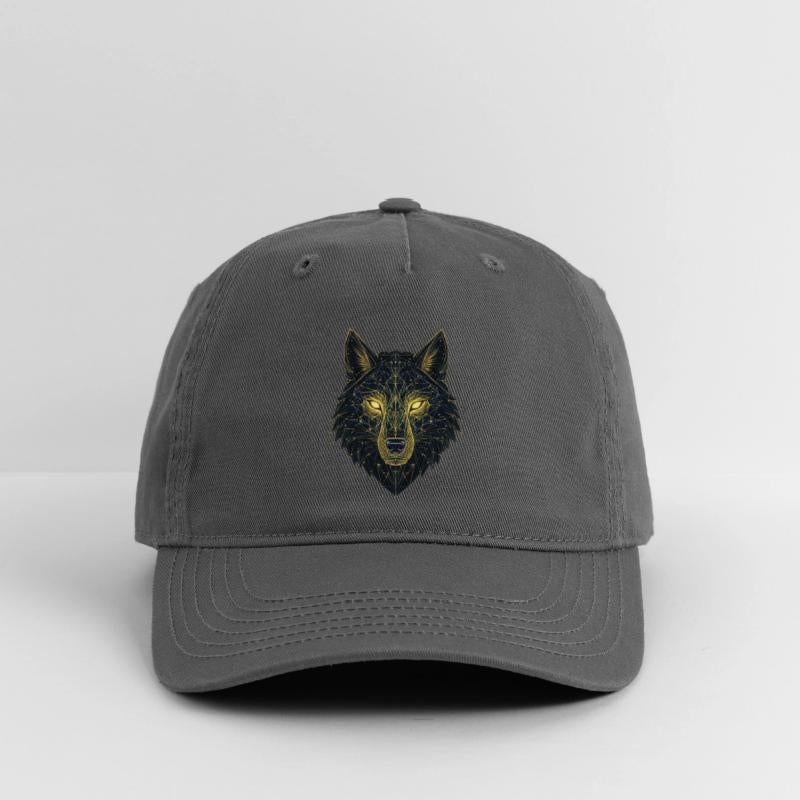 Geometric Neon Wolf Illustration