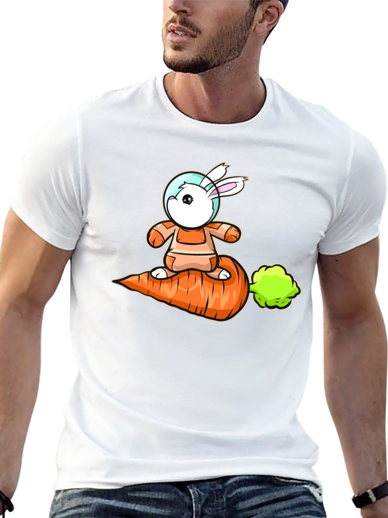 Astronaut Bunny Carrot T-Shirt