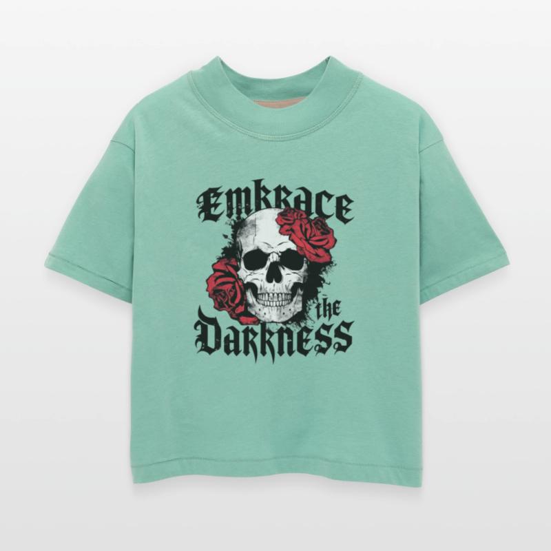 Grunge Gothic with Skull and Roses Design