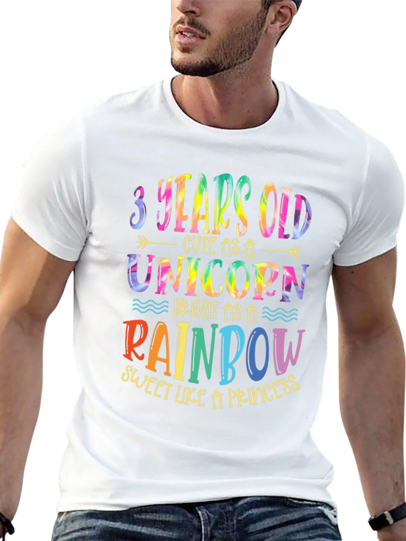 3 Years Old Unicorn Rainbow T-Shirt