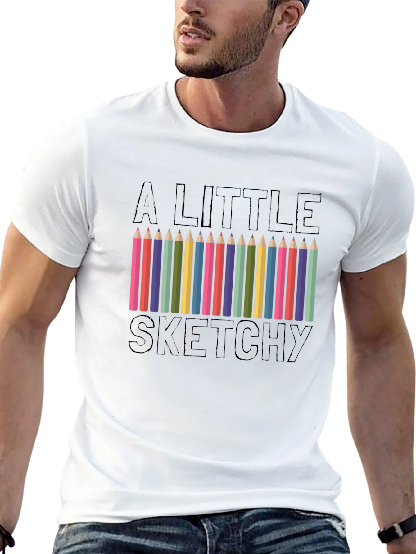 A Little Sketchy T-Shirt Black