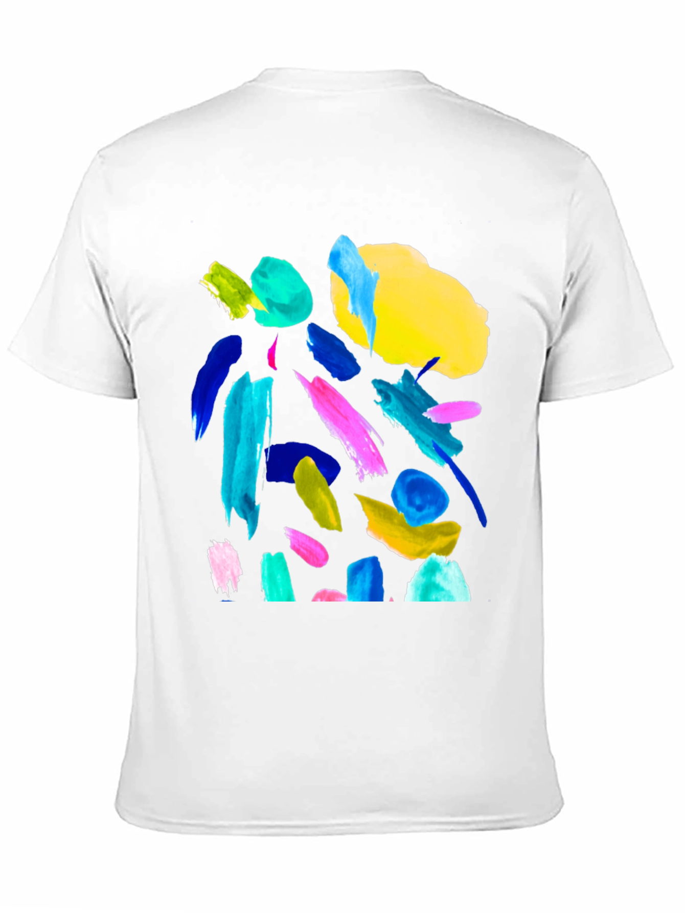 Abstract Art T-Shirt - Bold Brushstrokes Tee