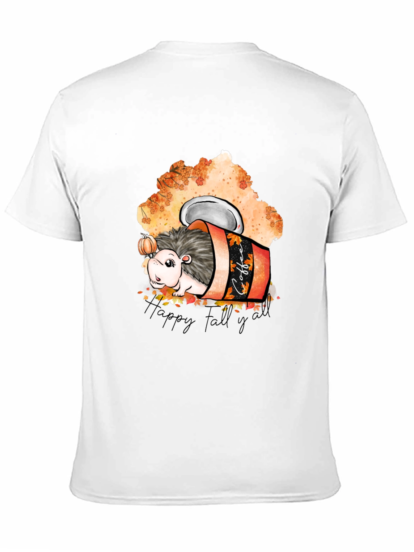 Happy Fall Yall Hedgehog Coffee T-Shirt