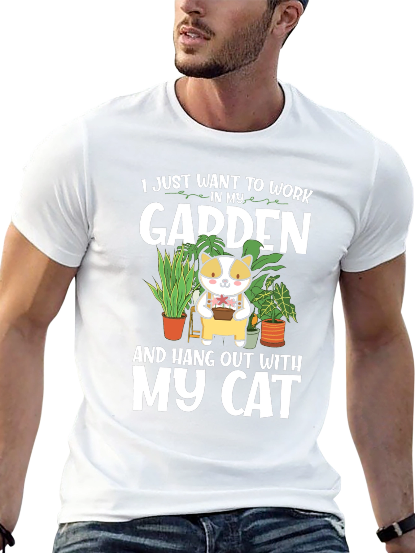 Gardening Cat Lover T-Shirt