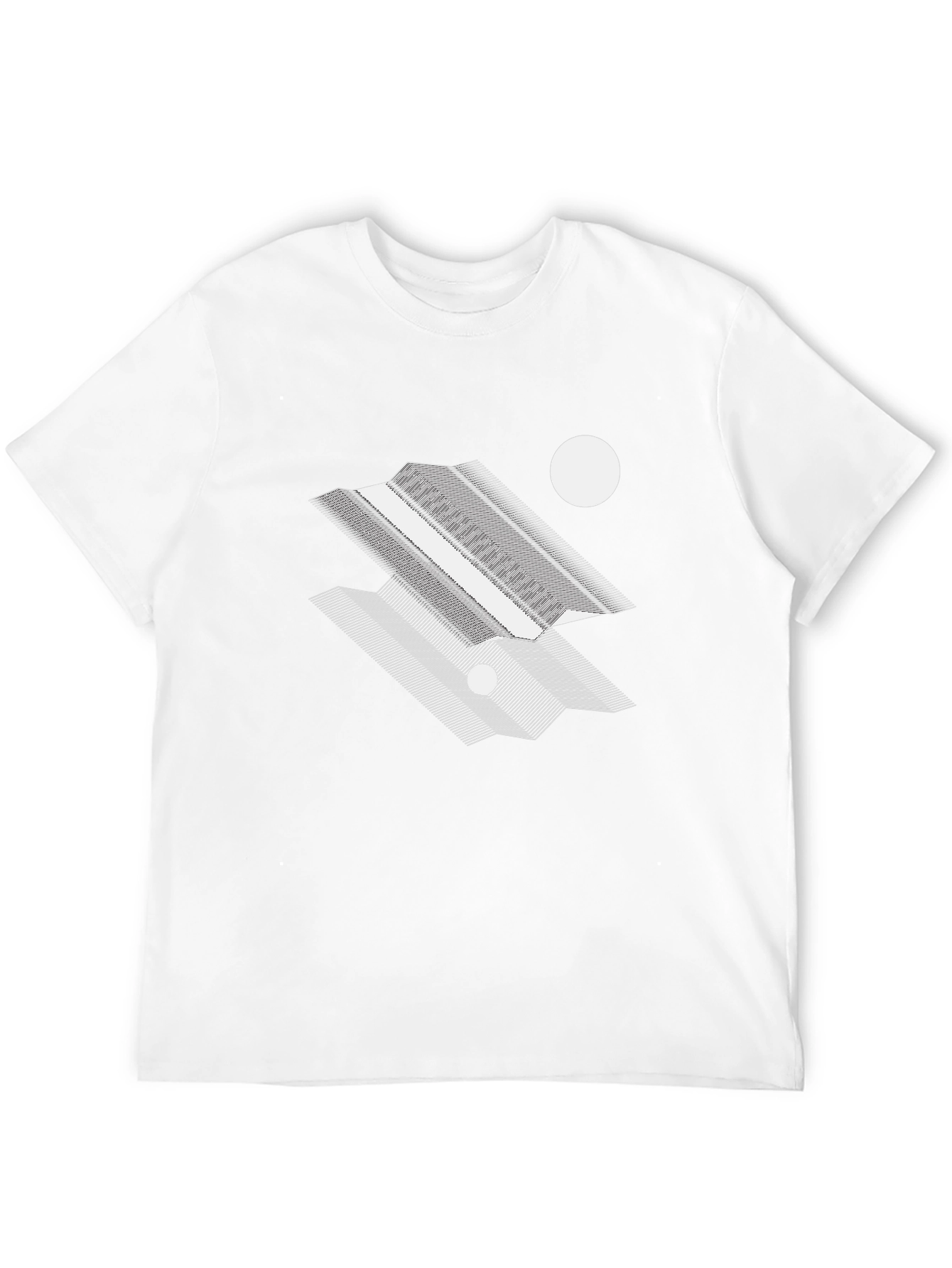 Geometric Graphic Tee - Modern Abstract Design