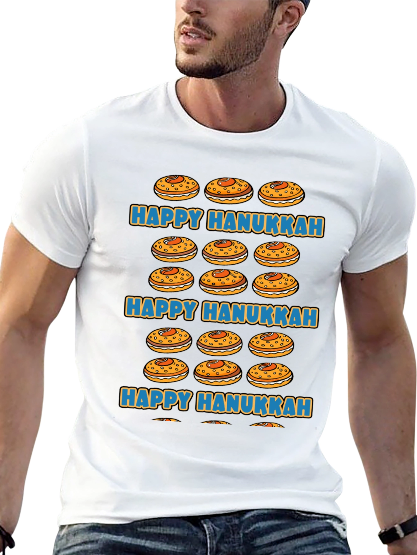 Happy Hanukkah Jelly Donut T-Shirt