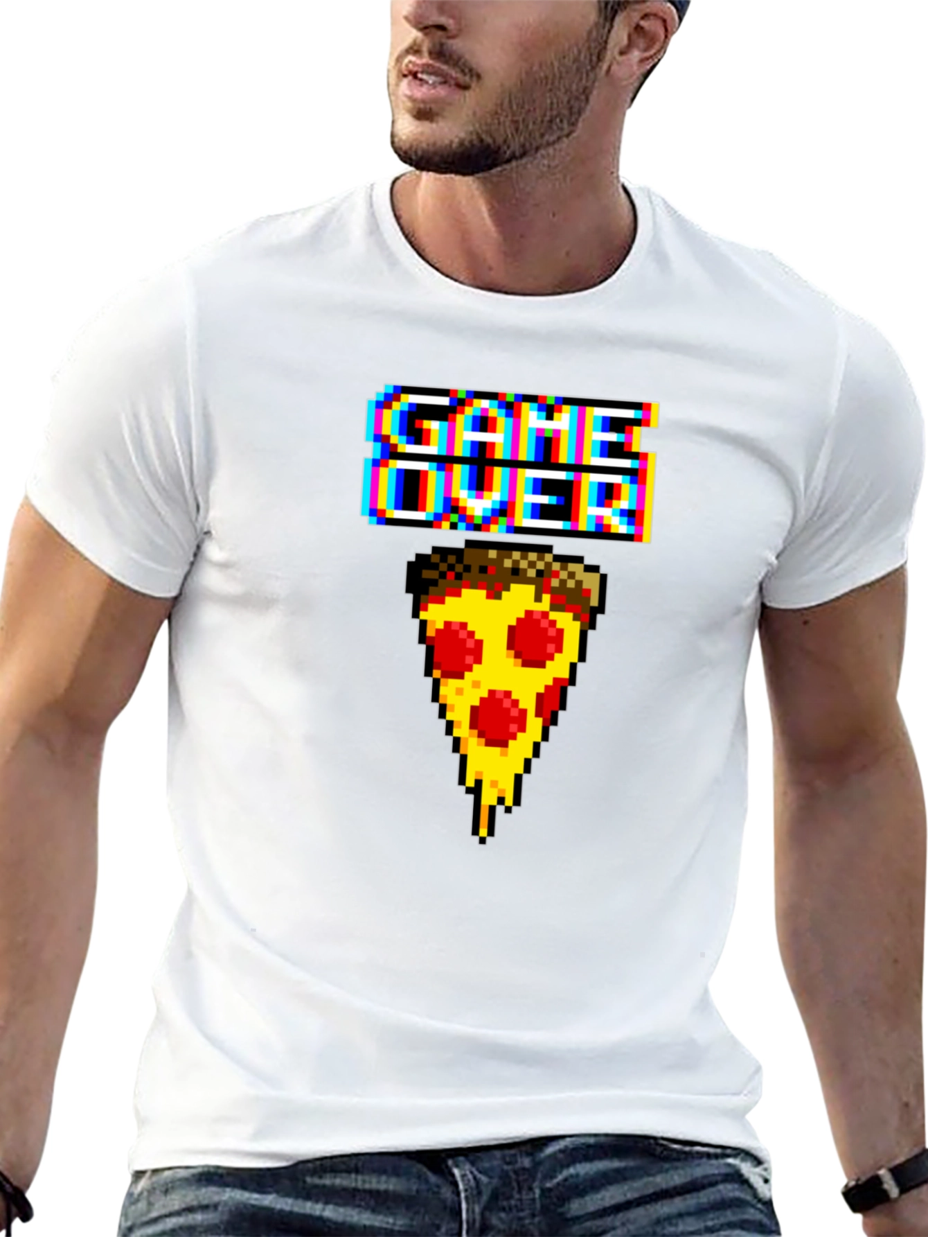 Game Over Pizza Graphic Tee