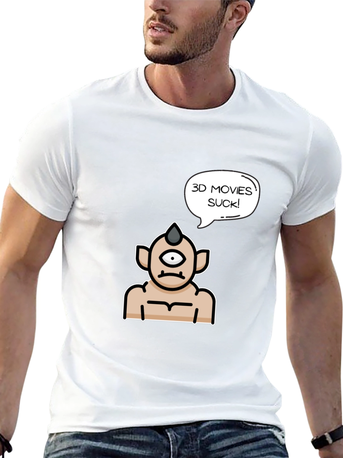 3D Movies Suck Graphic Tee