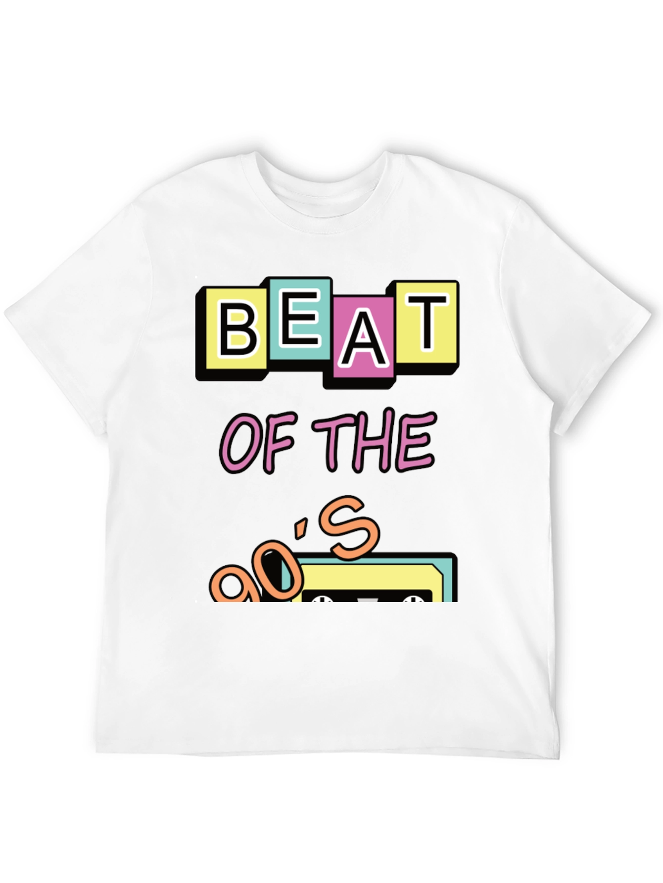 90s Beat Cassette Tape Graphic T-Shirt