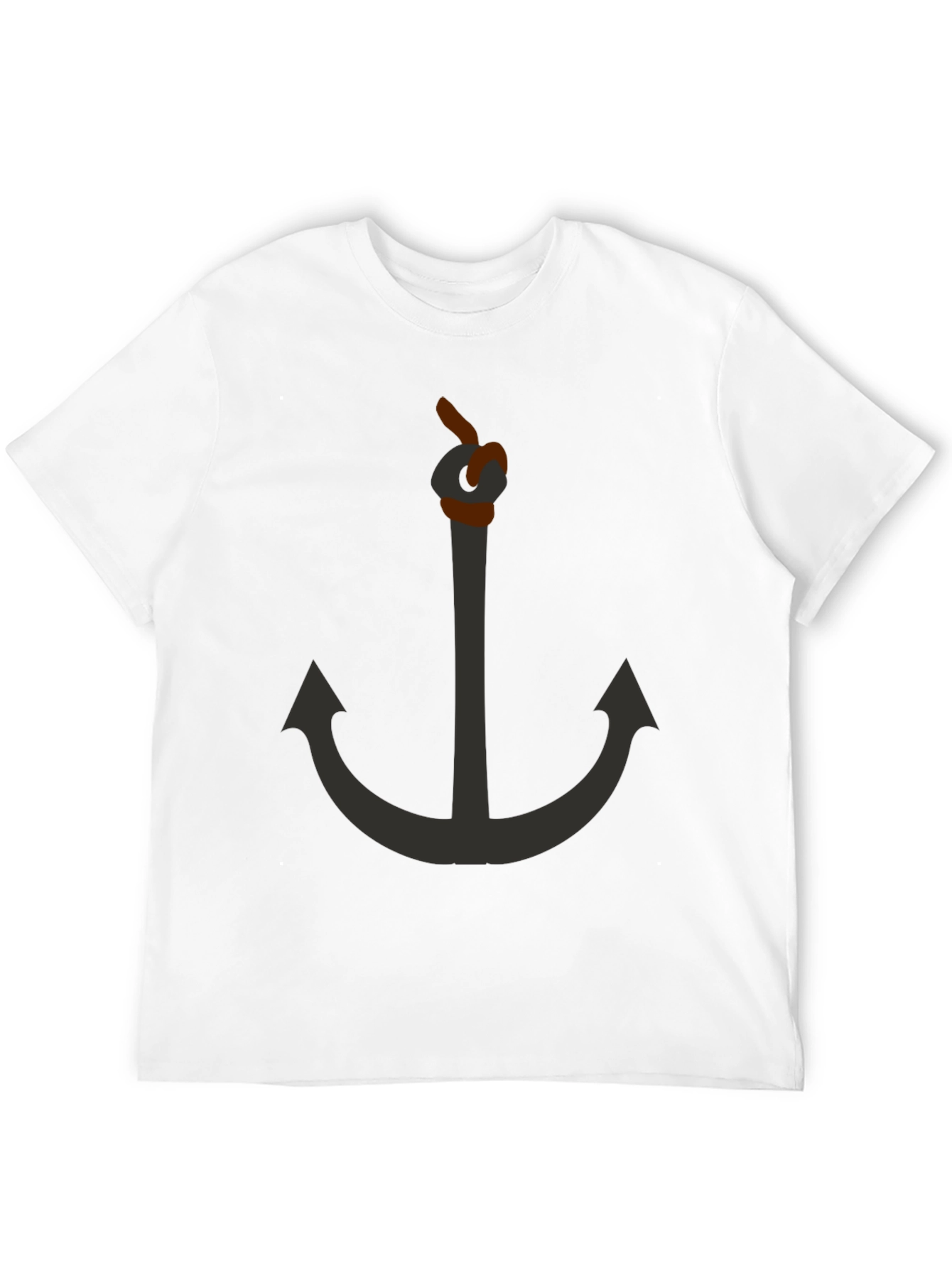 Anchor Graphic Black T-Shirt - Nautical Style