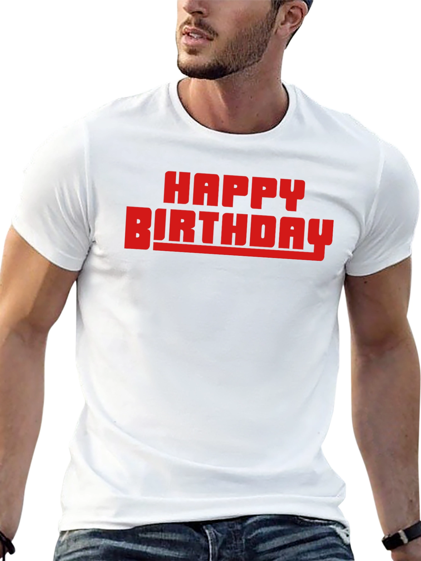 Happy Birthday Graphic T-Shirt - Black Cotton Tee