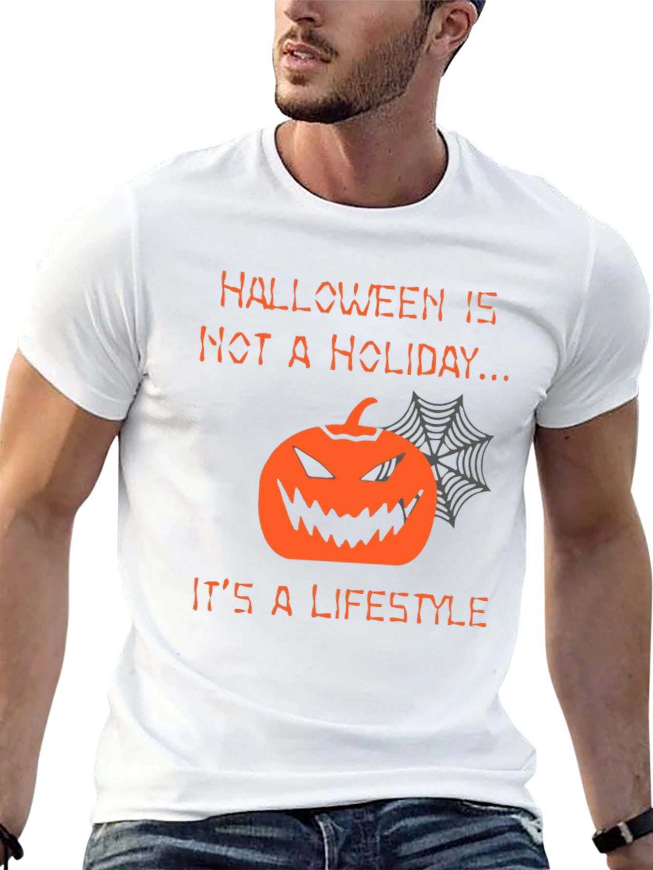 Halloween Lifestyle T-Shirt - Pumpkin Graphic Tee