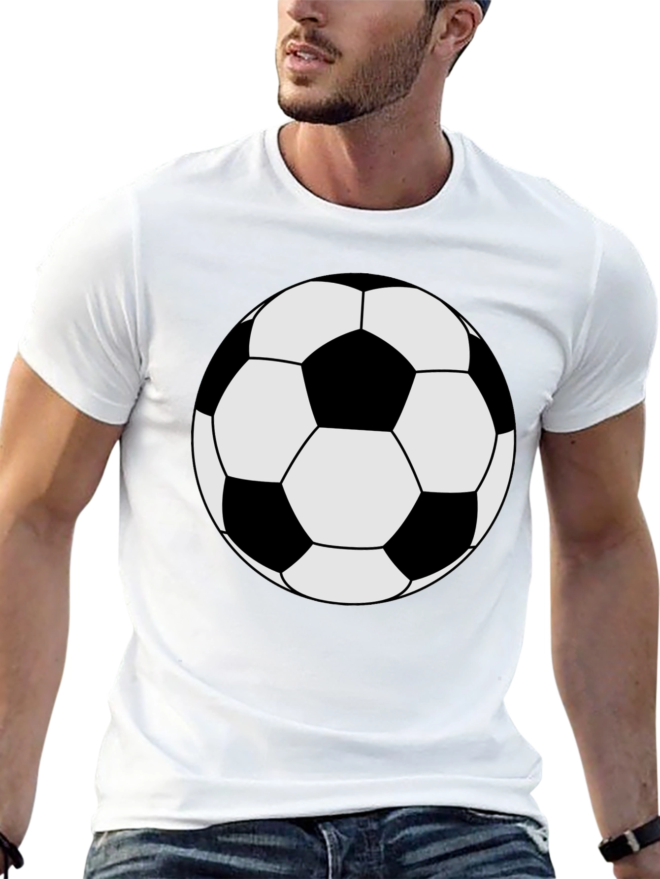 Soccer Ball Graphic Tee - Classic Style