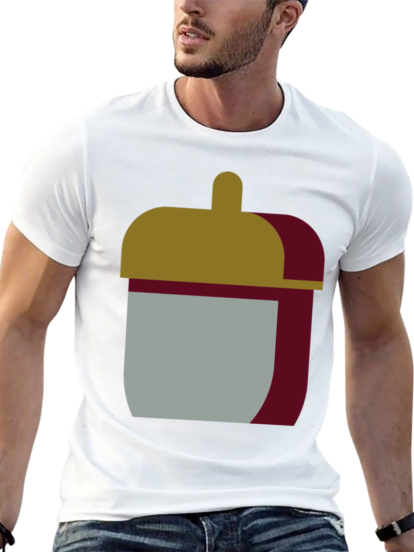 Abstract Jar Graphic Tee - Stylish Comfort