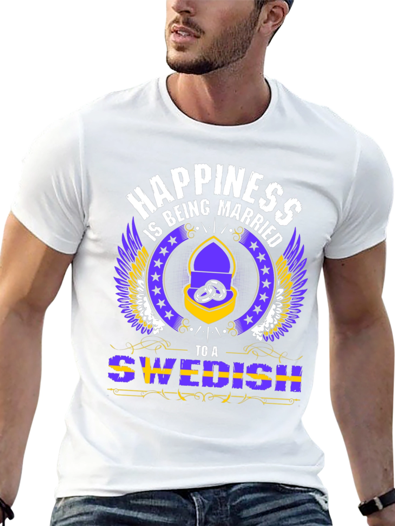 Happiness is Being Married to a Swedish T-Shirt