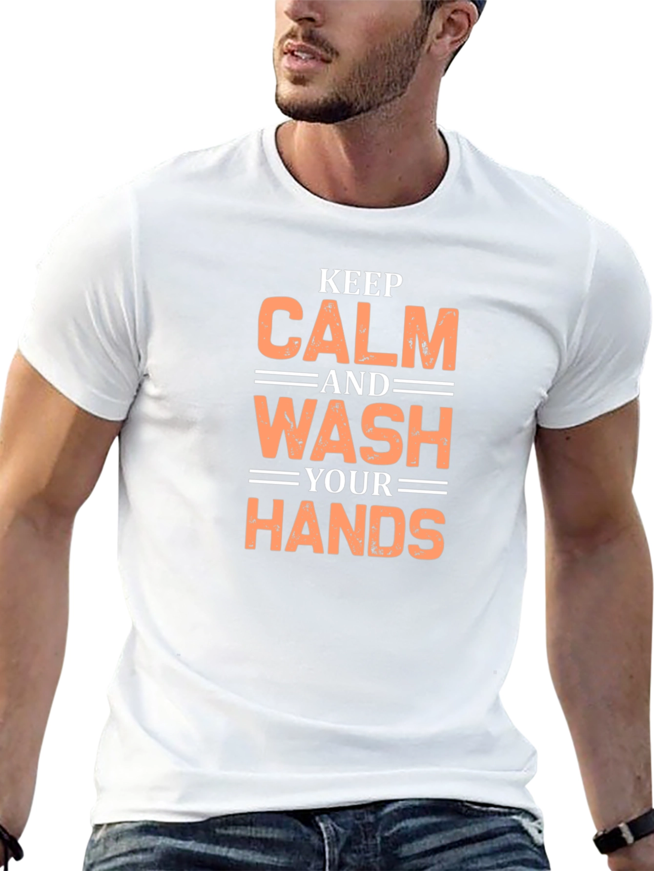 Keep Calm and Wash Your Hands Graphic Tee