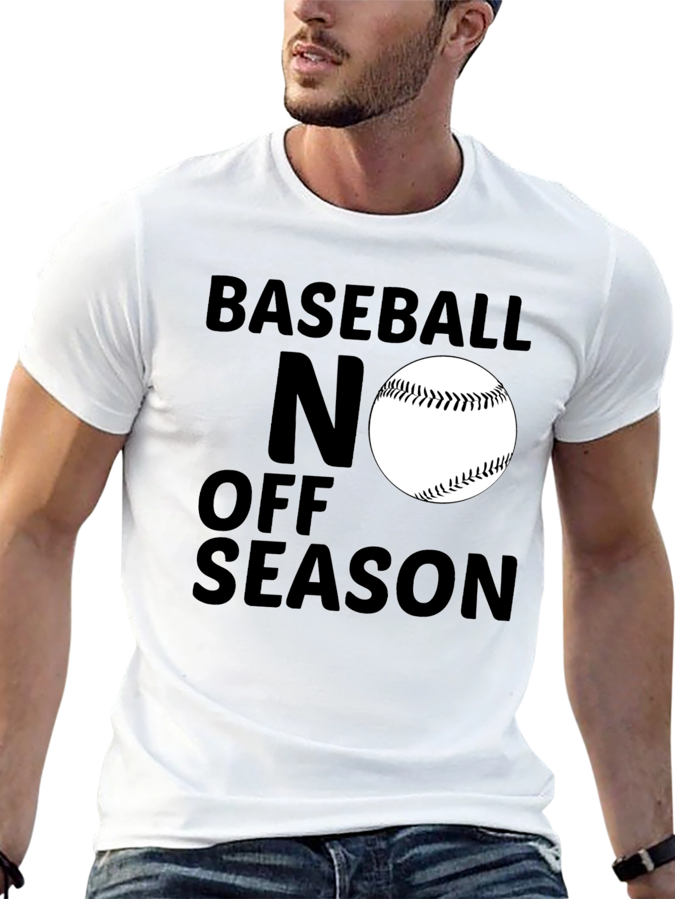 Baseball No Off Season Black T-Shirt