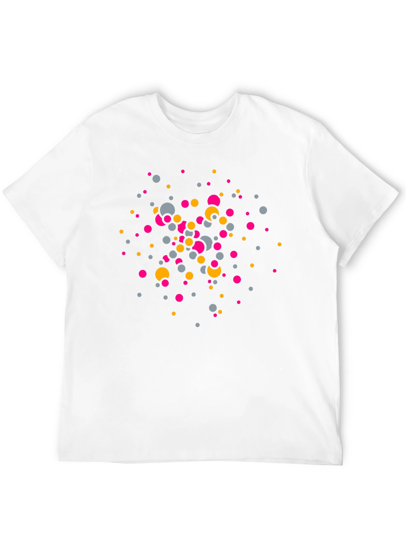Abstract Dots Black T-Shirt