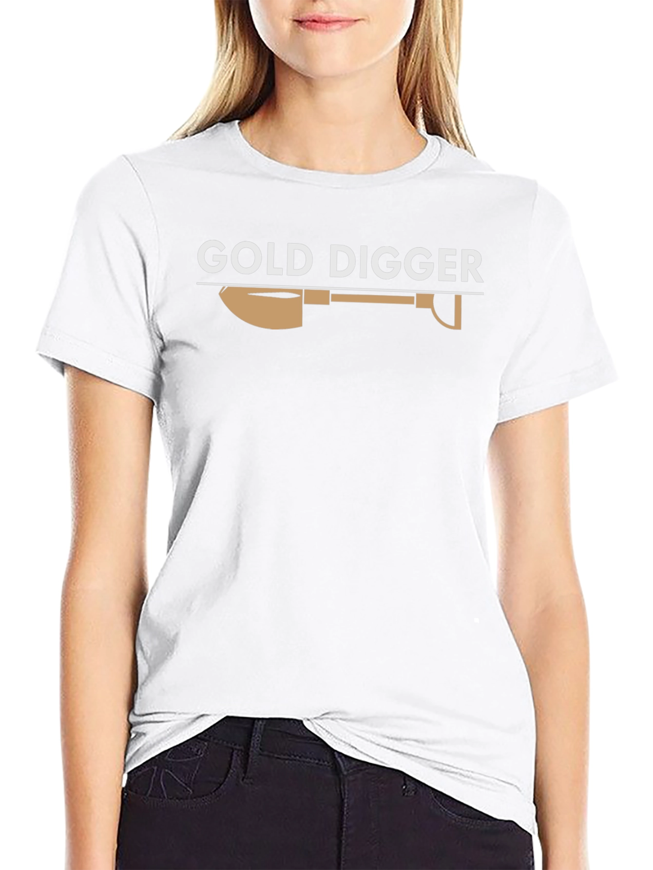 Gold Digger Graphic Tee - Novelty Mens T-Shirt