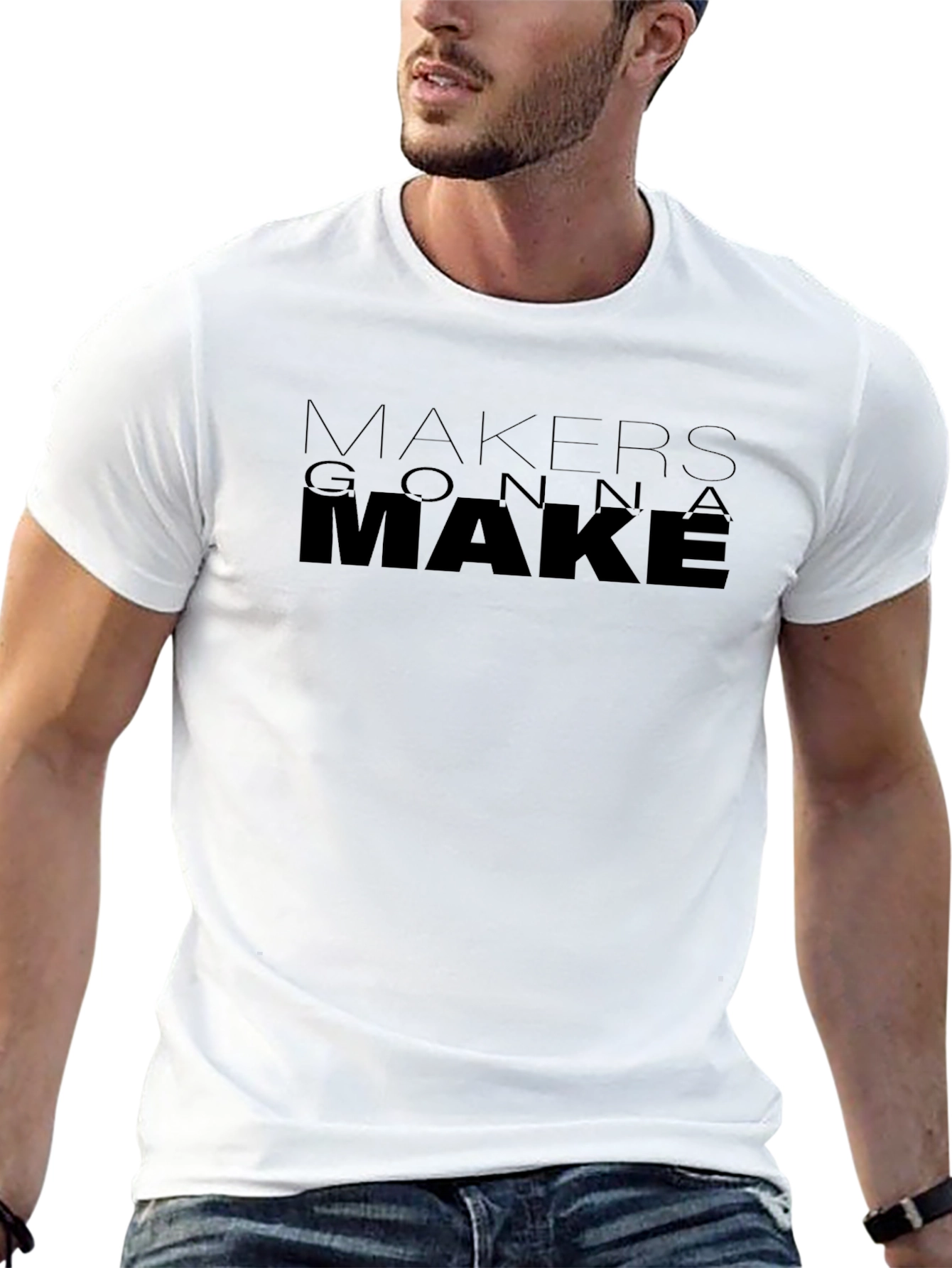 Makers Gonna Make Black Graphic Tee