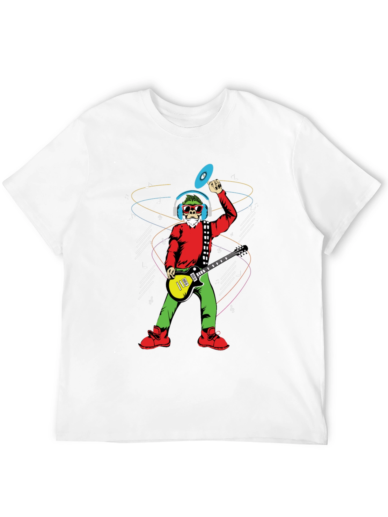 Groovy Santa T-Shirt - Musical Holiday Cheer