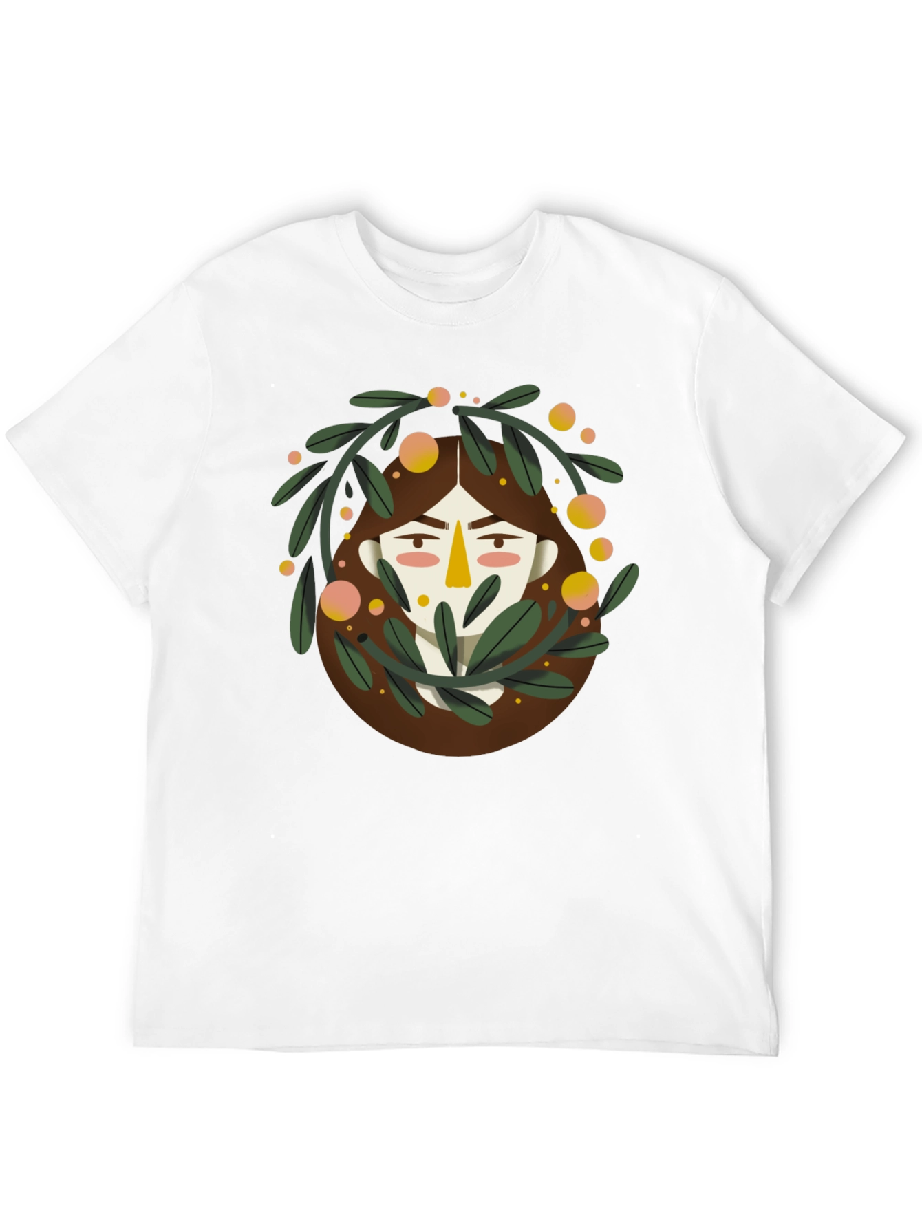 Artistic Graphic Print Black T-Shirt